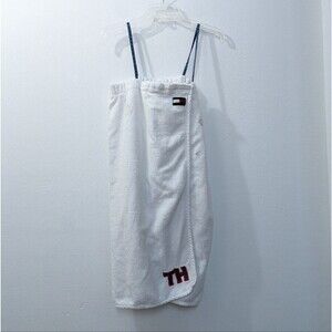 VTG Tommy Hilfiger Terry Cloth Bath Towel Wrap Coverup Womens Large / Xtra Large